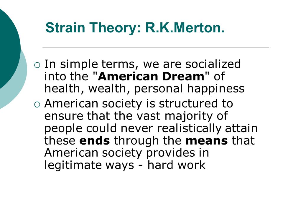 Strain theory
